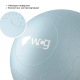 М’яч для фітнесу WCG Balance Pro 65 см Anti-Burst до 500 кг з насосом, фітбол для йоги та пілатесу, блакитний 