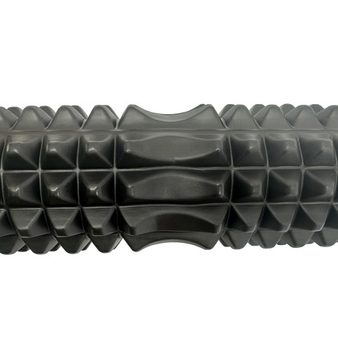Масажний ролик EasyFit Grid Roller 33 см v.1.2 Чорний
