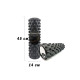 Масажний ролик EasyFit Grid Roller PRO 45 см Чорний