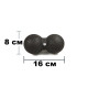 Масажний м'ячик подвійний EasyFit EPP DuoBall 16x8 см