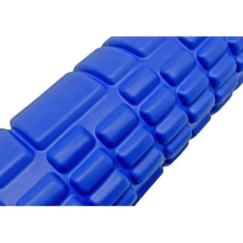 Масажний ролер EasyFit Grid Roller Mini 30 см синій