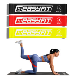 Гумові кільця для фітнесу EasyFit набір 3 шт