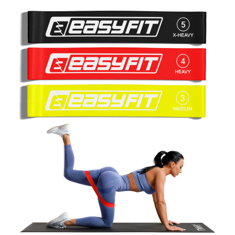 Гумові кільця для фітнесу EasyFit набір 3 шт