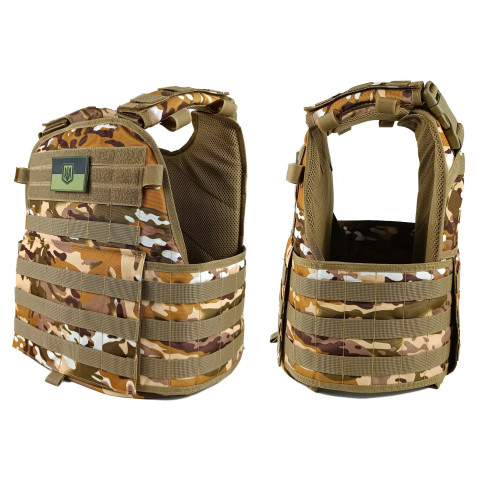 Плитоноска Pantsyr-2 (тактичний військовий жилет, бронежилет MOLLE) Multicam Arid