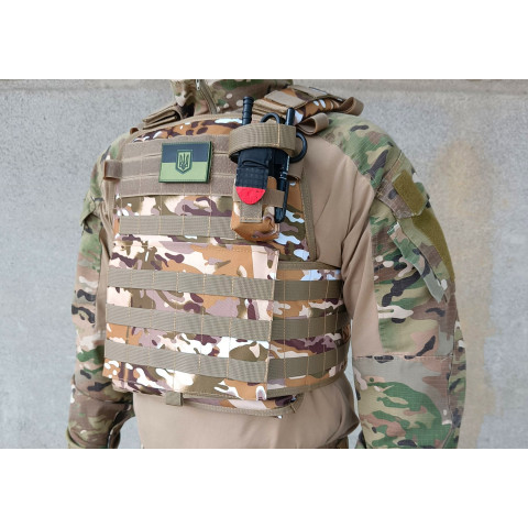 Плитоноска Pantsyr-2 (тактичний військовий жилет, бронежилет MOLLE) Multicam Arid