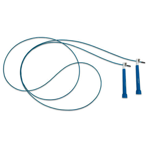 Швидкісна скакалка EasyFit Speed Cable Rope 3 м для схуднення, синя