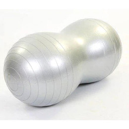 М'яч для фітнеса EasyFit Peanut 45х90 см сірий (фітбол горіх-арахіс)