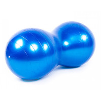 М'яч для фітнеса EasyFit Peanut 45х90 см синій (фітбол горіх-арахіс)
