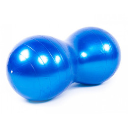М'яч для фітнеса EasyFit Peanut 45х90 см синій (фітбол горіх-арахіс)