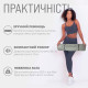 Килимок для йоги та фітнеса EasyFit TPE+TC 6мм двошаровий + Чохол сірий з чорним