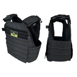 Плитоноска Pantsyr-2 (тактичний військовий жилет, бронежилет MOLLE) Чорний