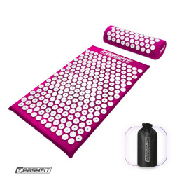 Масажний килимок EasyFit з подушкою (аплікатор Кузнєцова) + чохол Фіолетовий