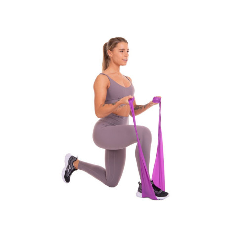Стрічка латексна EasyFit 0.65 мм для пілатеса та йоги червона