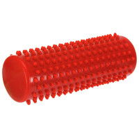 Масажний циліндр EasyFit Spindle 15 см з шипами червоний