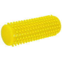 Масажний циліндр EasyFit Spindle 15 см з шипами жовтий