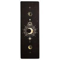 Килимок для йоги EasyFit BlackMoon (замша-каучук) чорний