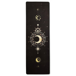 Килимок для йоги EasyFit BlackMoon (замша-каучук) чорний