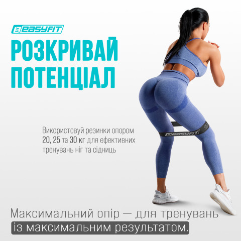 Резинки для фітнесу EasyFit набір з 7 штук