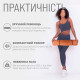Килимок для йоги та фітнесу EasyFit TPE+TC 6 мм двошаровий персиковий-коричневий