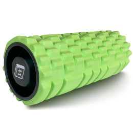 Масажний ролик EasyFit Grid Roller 33 см v.1.1 міцний масажер (салатовий)