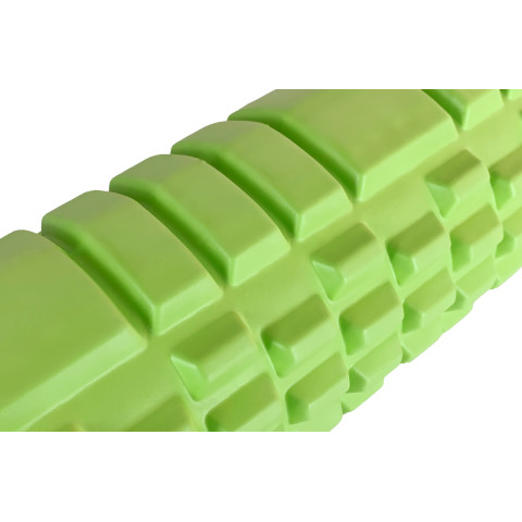 Масажний ролик EasyFit Grid Roller 33 см v.1.1 міцний масажер (салатовий)