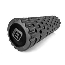 Масажний ролер EasyFit Solid Grid Roller Mini 30 см чорний