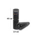 Масажний ролик EasyFit Solid Grid Roller 45 см v.2.2s чорний