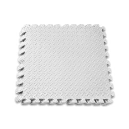 Татамі мат EasyFit SwallowTail 4 шт (60х60х1 см) пазл хвіст ластівки білий