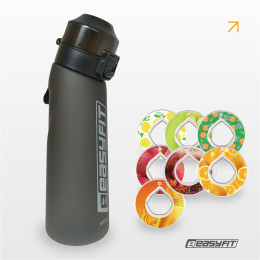 Спортивна пляшка для води зі смаками EasyFit Air Up (7 ароматизованих капсул у комплекті), 650 мл