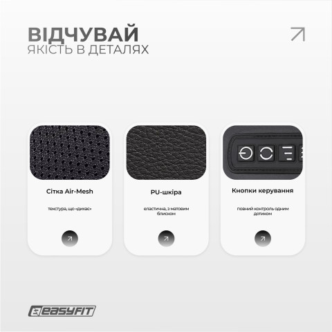 Масажер для шиї EasyFit Shiatsu (роликовий шиацу-масаж плечей і тіла)