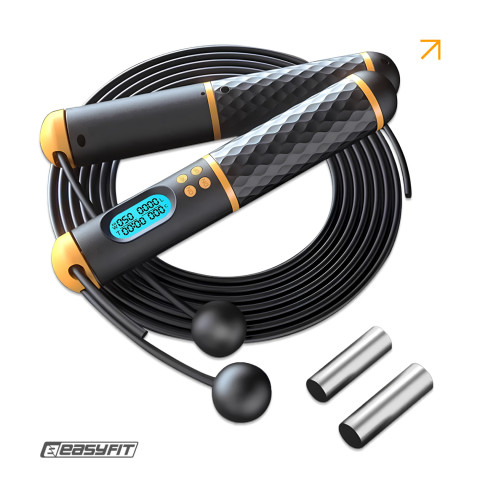 Розумна скакалка EasyFit SmartRope 3 м з утяжнювачами (бездротова)