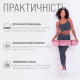 Килимок для йоги та фітнесу EasyFit TPE+TC 6 мм двошаровий рожево-сірий