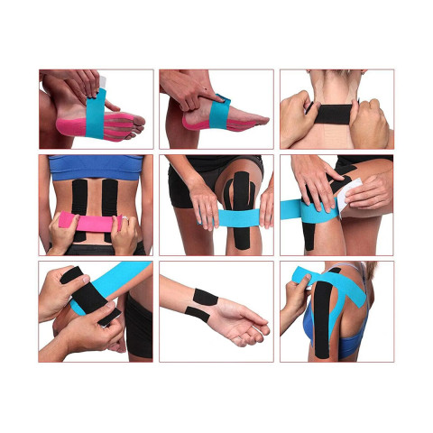 Кінезіологічний тейп EasyFit Kinesio чорний