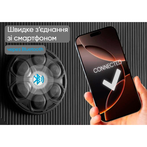 Настінний боксерський тренажер EasyFit музична електронна мішень для боксу із перчатками