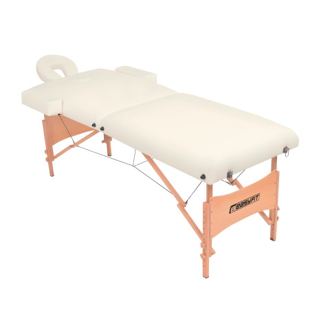 Масажний стіл EasyFit ZenRest кушетка складна Бежевий з чохлом