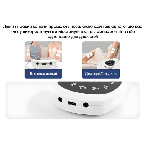 Міостимулятор з підігрівом EasyFit Pro ActivePulse імпульсний масажер для м'язів + Чохол