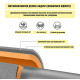 Розсувний розпірний турнік EasyFit OrangeGymBar 60-100 см