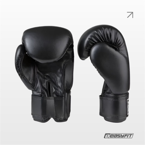 Боксерські рукавички Everlast 14 унцій (14 oz)  чорні