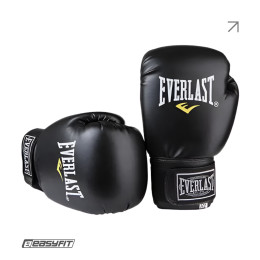Боксерські рукавички Everlast 12 унцій (12 oz) чорні