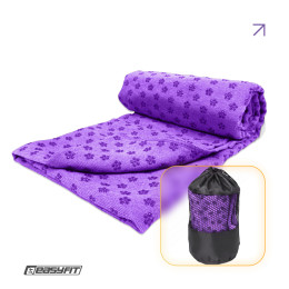 Рушник для йоги EasyFit Yoga Mat Towel з мікрофібри  (Фіолетовий)