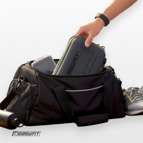 Спортивний рушник EasyFit RoyalWing 140х60 см з мікрофібри + кейс