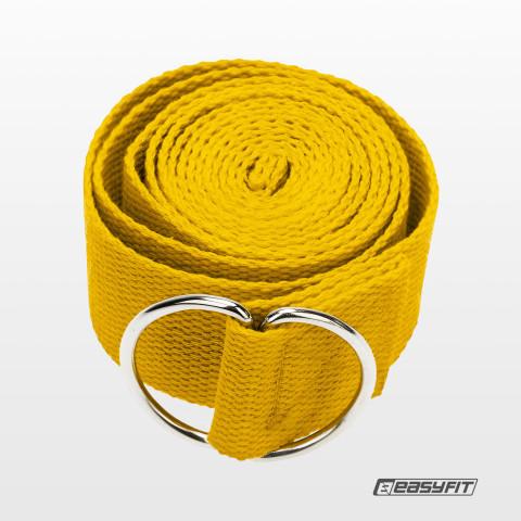 Ремінь для йоги EasyFit жовтий