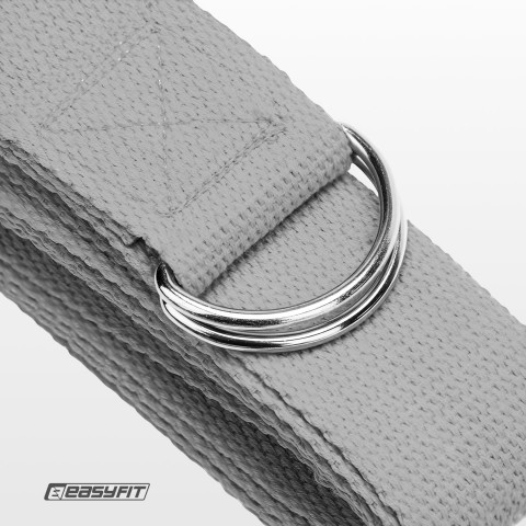 Ремінь для йоги EasyFit сірий
