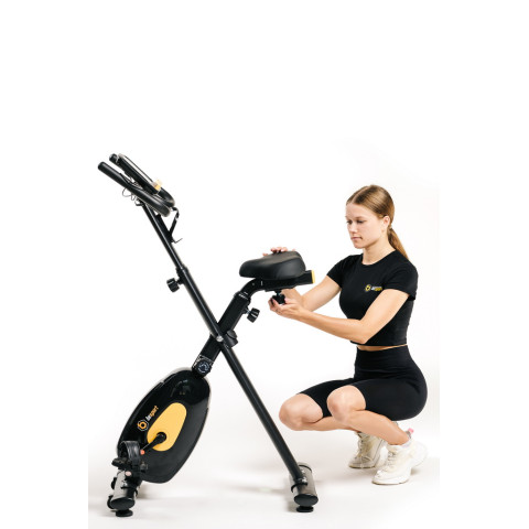 Велотренажер Besport BS-1560 XRAY магнітний чорно-жовтий