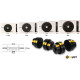 Набір композитних дисків Besport PowerPro 59кг для гантелей та штанг + 2 грифа