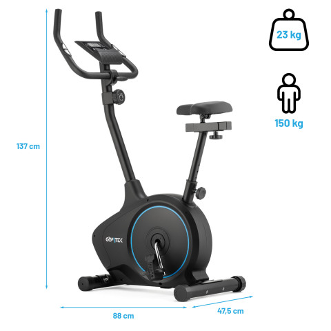 Велотренажер Gymtek XB1400 магнітний синій
