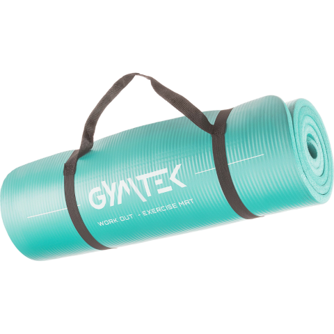 Килимок (мат) для фітнесу та йоги Gymtek NBR 1,5см салатовий