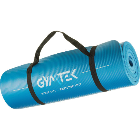 Килимок (мат) для фітнесу та йоги Gymtek NBR 1,5см голубий