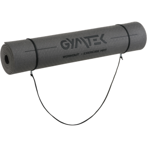 Килимок (мат) для фітнесу та йоги Gymtek Premium TPE 0,5см чорний