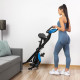 Велотренажер Gymtek FX600 магнітний складний з еспандерами синій
